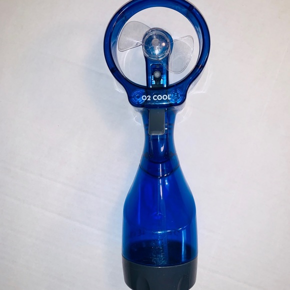 O2COOL Deluxe Misting Personal Fan, 2.5" Dark Blue - Picture 2 of 11